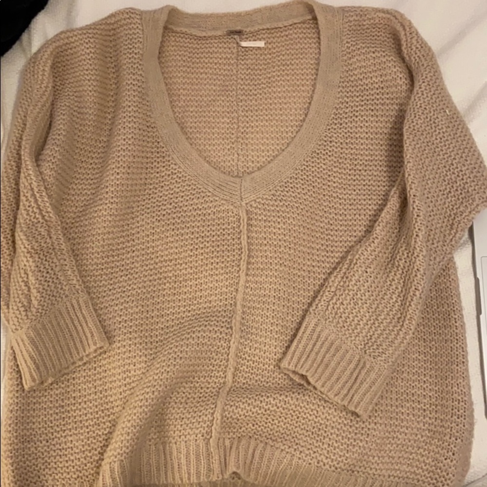 Sz M Pale Pink Free People Oversized Sweater